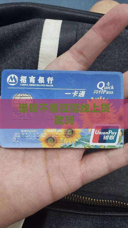 借钱不看征信线上能贷款吗