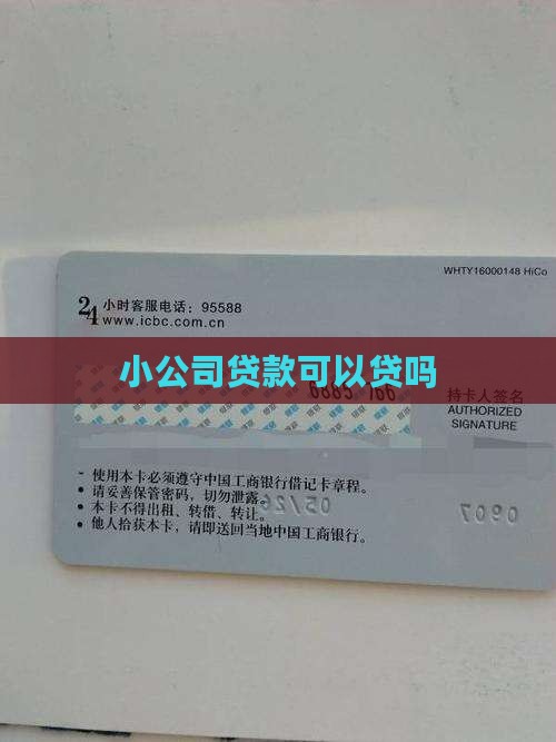 小公司贷款可以贷吗