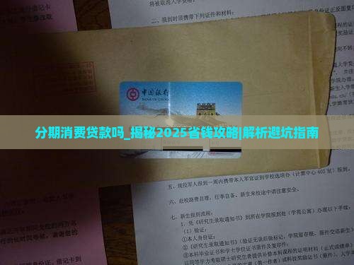 分期消费贷款吗