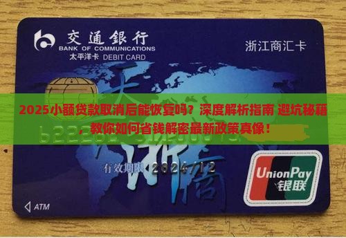 小额贷款取消了能恢复吗