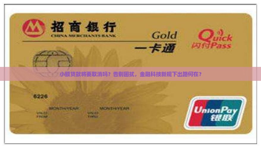 小额贷款将要取消吗