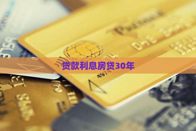 网上贷款30年