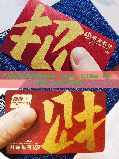 做贷款软件的公司排名榜