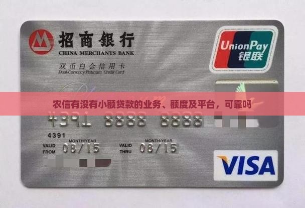 农信有没有小额贷款的业务、额度及平台，可靠吗