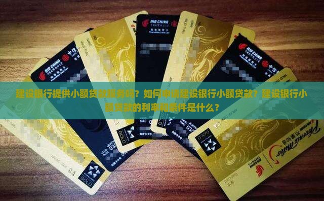 建设银行提供小额贷款服务吗？如何申请建设银行小额贷款？建设银行小额贷款的利率和条件是什么？