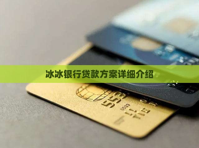 冰冰银行贷款方案详细介绍