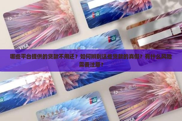 哪些平台提供的贷款不用还？如何辨别这些贷款的真假？有什么风险需要注意？