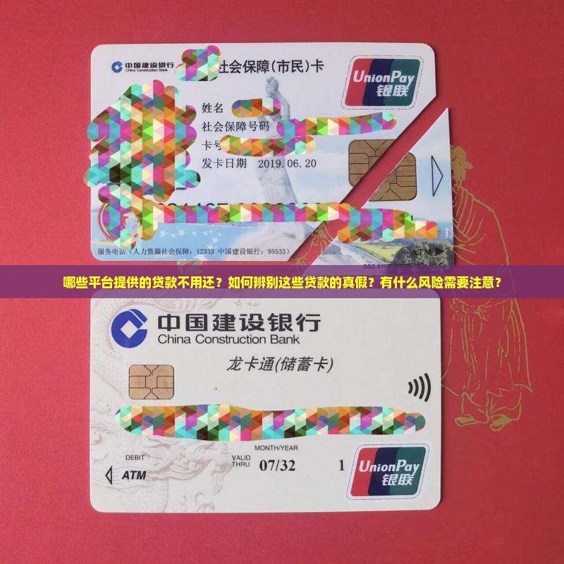 哪些平台提供的贷款不用还？如何辨别这些贷款的真假？有什么风险需要注意？