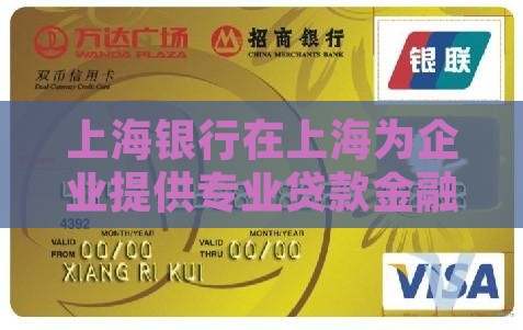 上海银行在上海为企业提供专业贷款金融服务