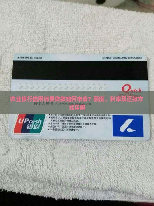 农业银行信用消费贷款如何申请？额度、利率及还款方式详解