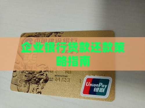 企业银行贷款还款策略指南