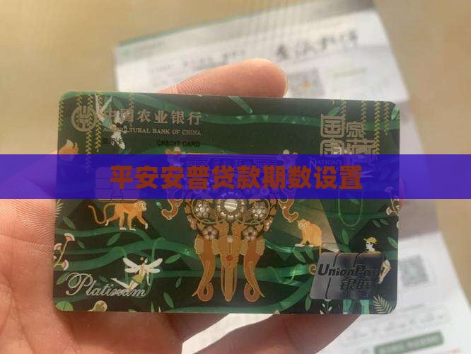 平安安普贷款期数设置