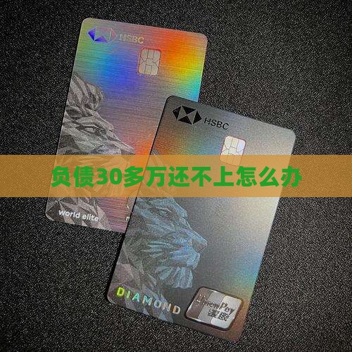 负债30多万还不上怎么办