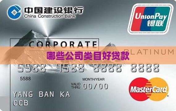 哪些公司类目好贷款