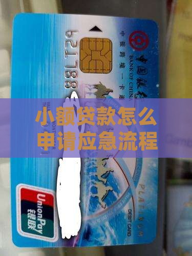 小额贷款怎么申请应急流程