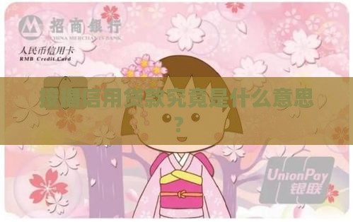 按揭信用贷款究竟是什么意思？