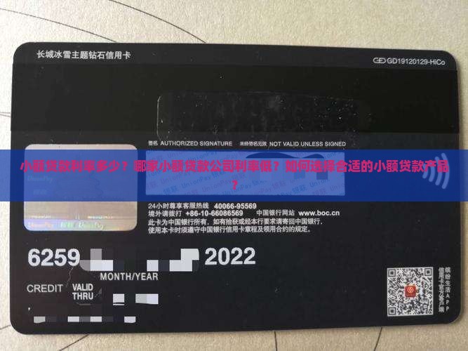 小额贷款利率多少？哪家小额贷款公司利率低？如何选择合适的小额贷款产品？