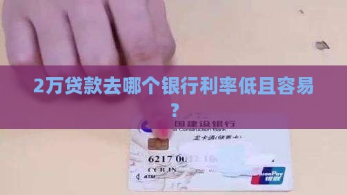 2万贷款去哪个银行利率低且容易？