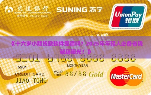 十六岁小额贷款软件