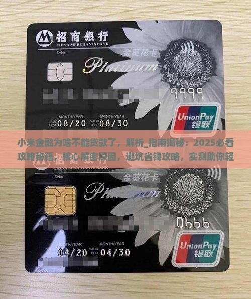 小米金融为啥不能贷款了