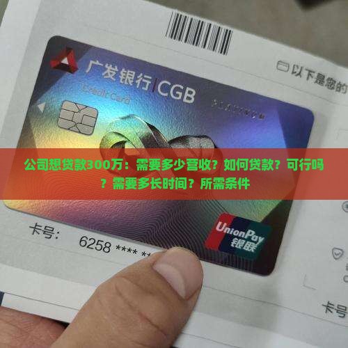 公司想贷款300万