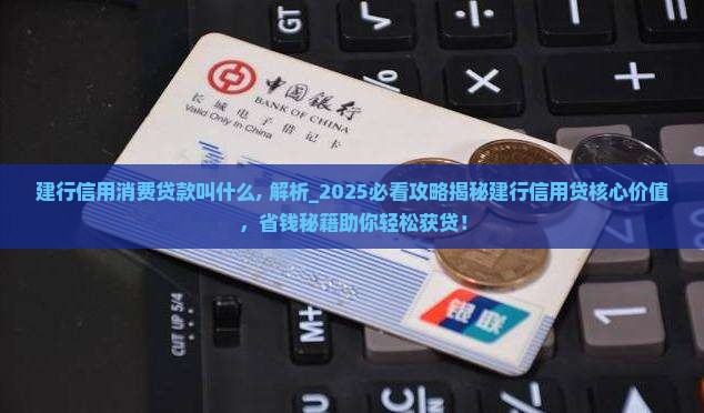 建行信用消费贷款叫什么