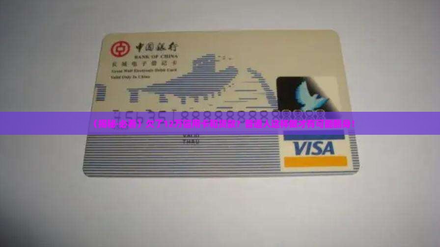 欠了12万信用卡及贷款