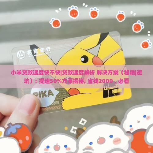 小米贷款速度快不快