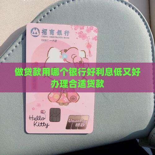做贷款用哪个银行
