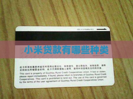 小米账号有什么贷款