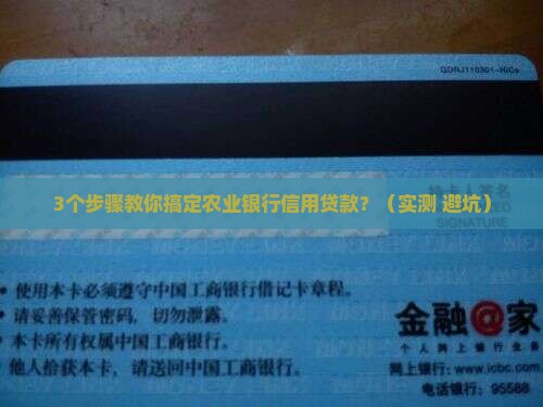 农业银行信用贷款能办吗