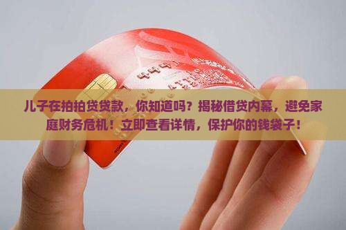 儿子在拍拍贷贷款