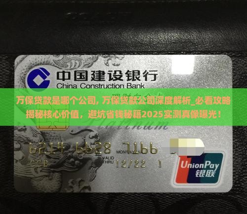 万保贷款是哪个公司