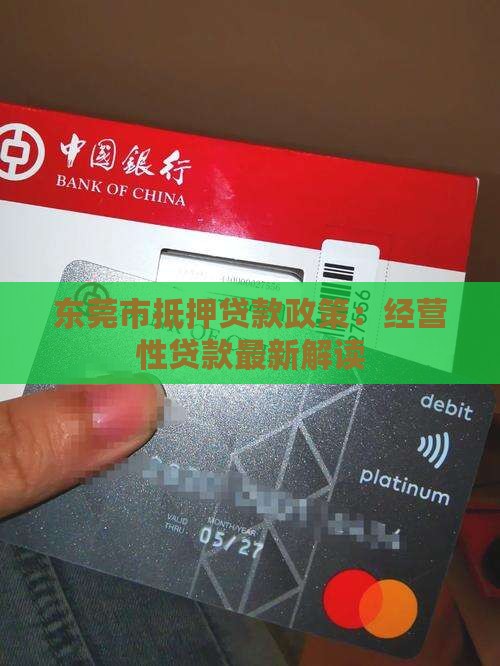 东莞抵押贷经营性贷款政策