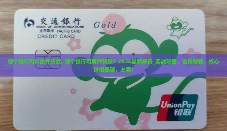 哪个银行可以质押贷款