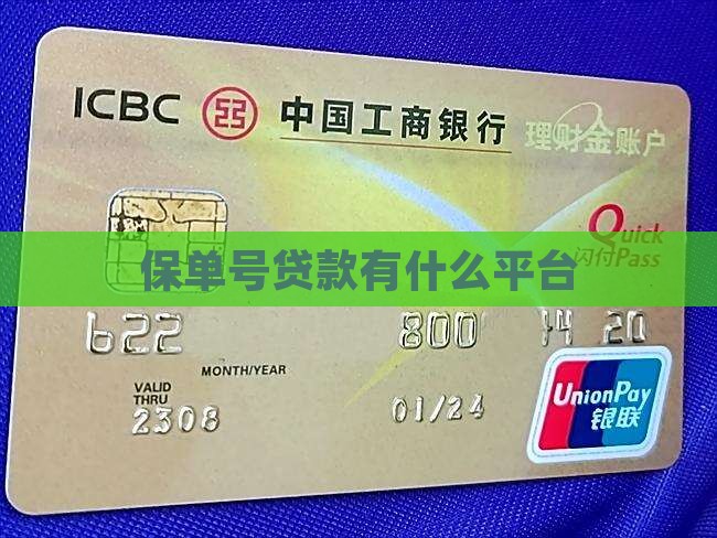 保单号贷款有什么平台