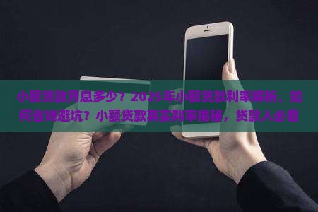 小额贷款一般月息多少钱