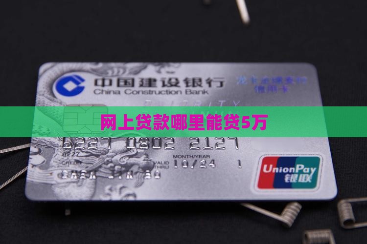 网上贷款哪里能贷5万