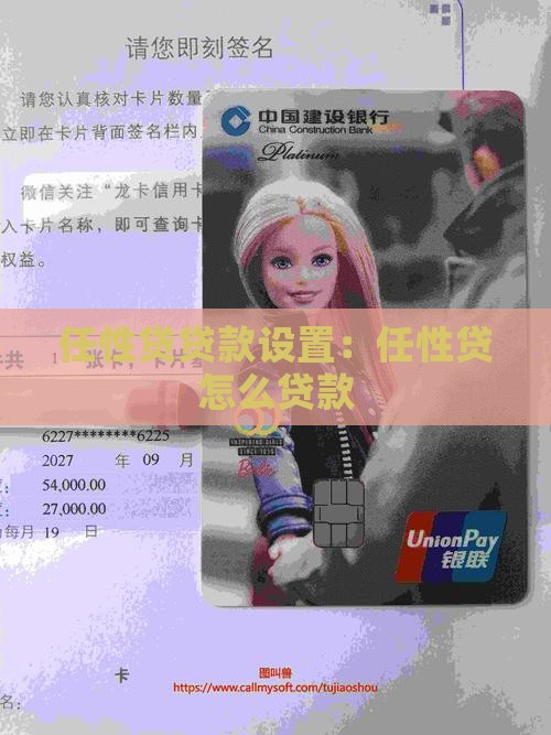 任性贷贷款设置