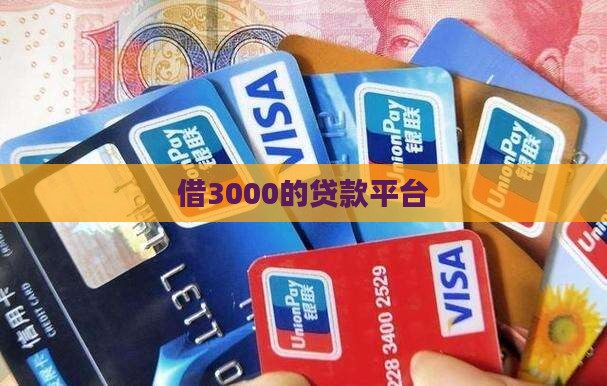 借3000的贷款平台