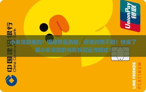 小米贷款谁的