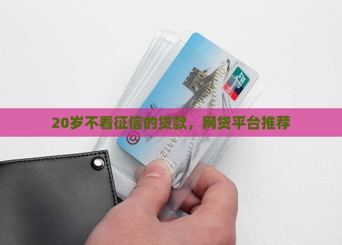 20岁不看征信的贷款
