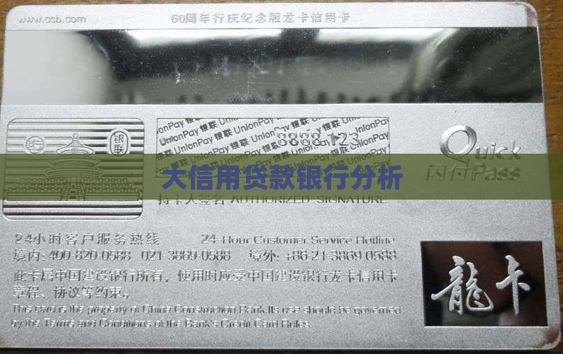 大信用贷款分析