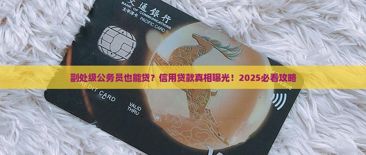 公务员信用贷款副处级