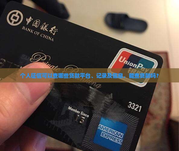 个人征信可以查哪些贷款