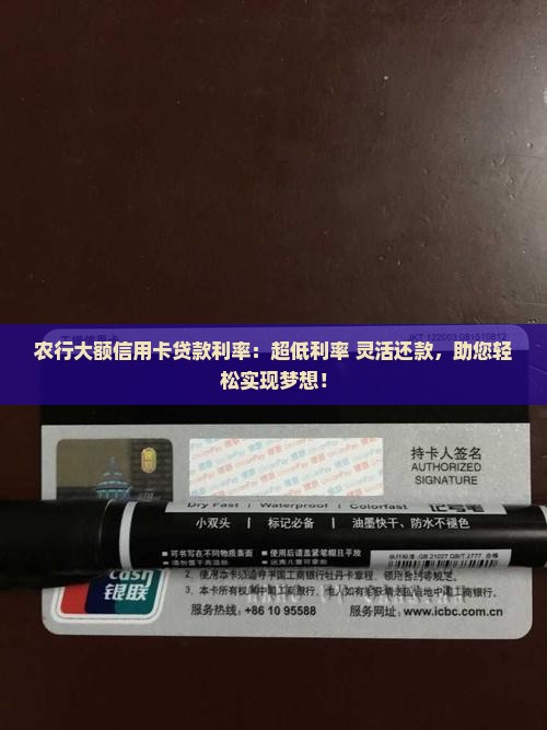 农行大额信用卡贷款利率