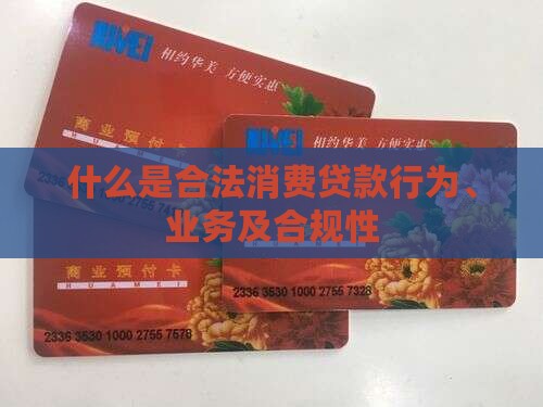 什么是合法消费贷款