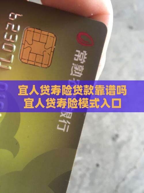 宜人贷寿险贷款靠谱吗