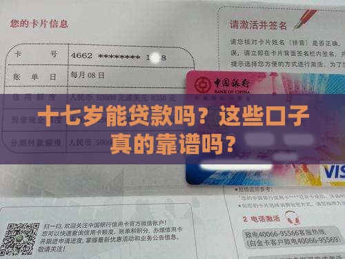 十七岁可以贷款的口子