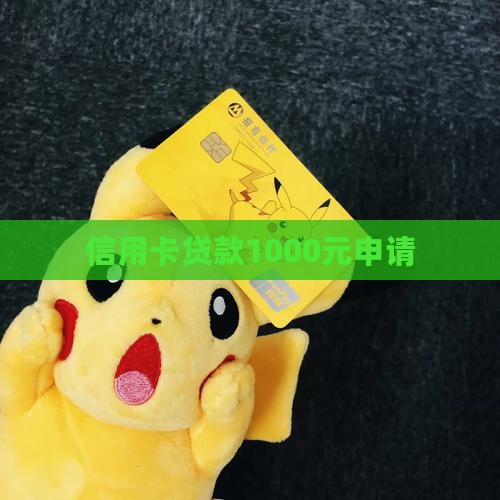 信用卡贷款1000元